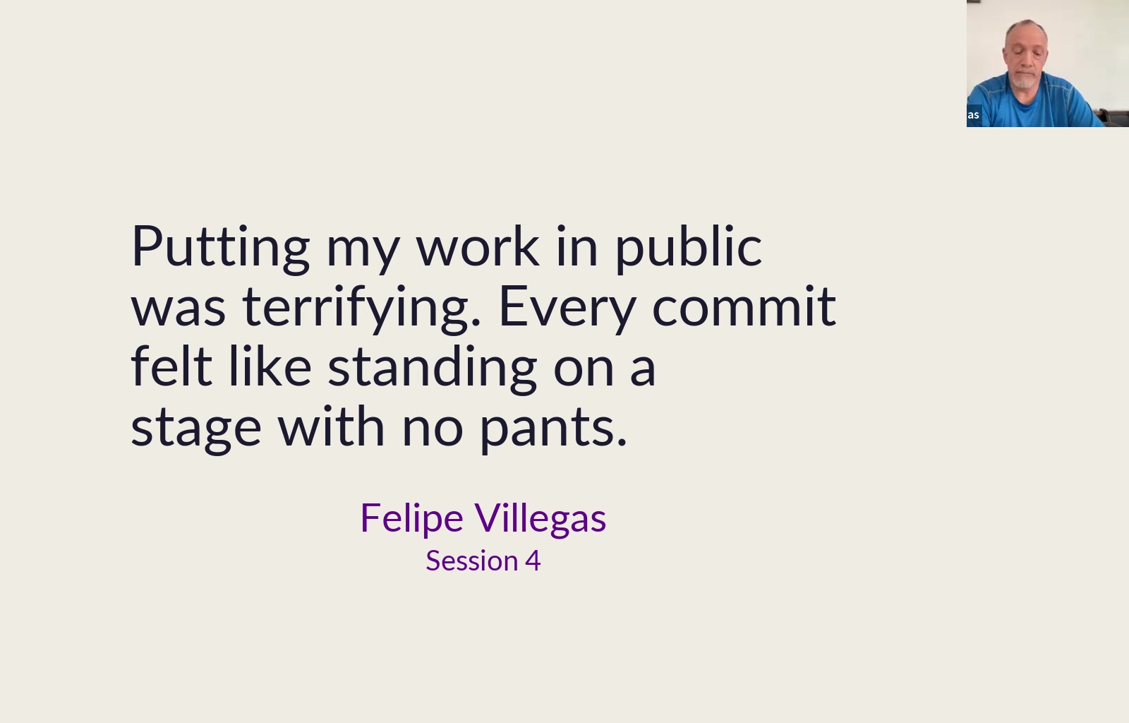 Felipe Villegas: I came for the code but stayed for the community.